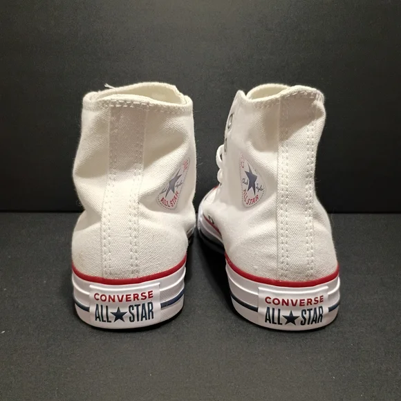 Converse Hightop Chuck Taylor All Star Unisex Optical White Sneakers - Picture 6 of 8